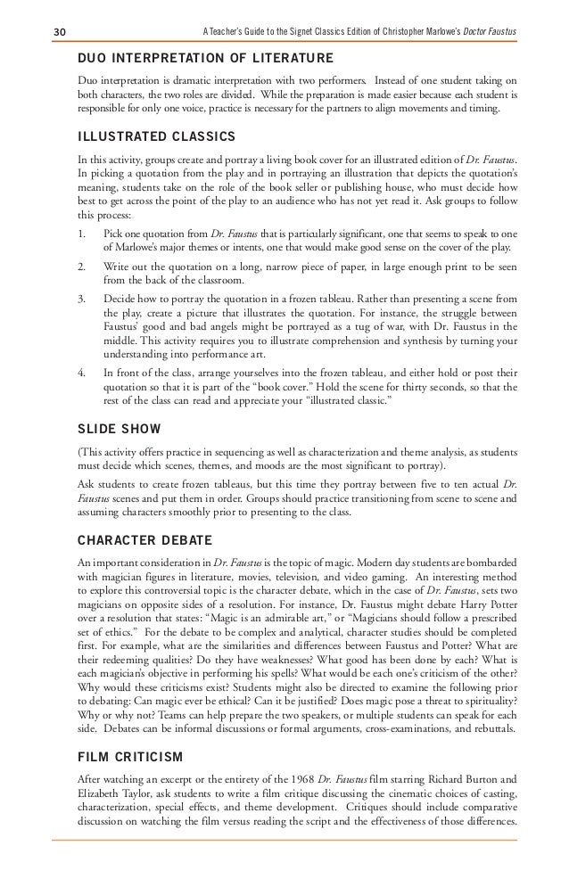Christopher Marlowe's Dr. Faustus - The Folly of Dr. Faustus